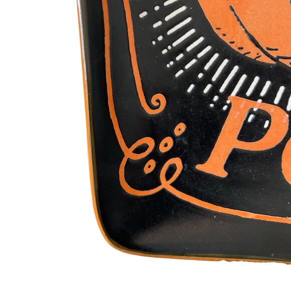 Eli + Ana Halloween HOCUS POCUS HAUNTED PUMPKIN Ceramic Salad Plates 4pc NEW - Picture 6 of 13